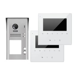 DT617S2+2xDT43W Video Türsprechanlage Gegensprechanlage Zweifamilienhaus 2-Draht