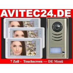 VIDEO TÜRSPRECHANLAGE DT591 + 3x DT27W SONY CCD mit Touchscreen