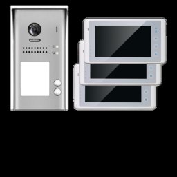 Video Türsprechanlage Klingelanlage mit 3 Monitoren DT602D und DT27W