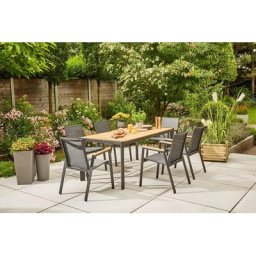 Siena Garden Garten-Essgruppe Savona, (7-tlg)