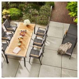 Siena Garden Garten-Essgruppe Savona, (14-tlg), inkl. 6 Auflagen