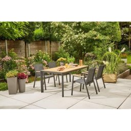 Siena Garden Garten-Essgruppe Savona, (5-tlg)