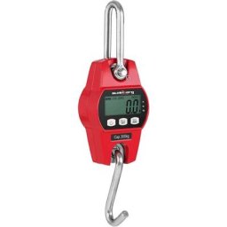 Industriewaage lcd Kranwaage Hängewaage Lastenwaage 300 kg 0,1 kg Waage rot - Rot