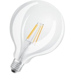 Led Lampe ersetzt 60W E27 Globe - G125 in Transparent 6,5W 806lm 2200 bis 2700K dimmbar 1er Pack
