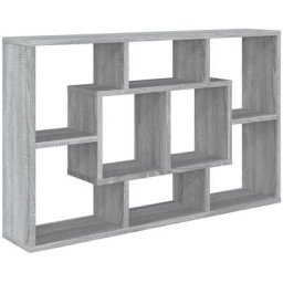 Wandregal Grau Sonoma 85x16x52,5 cm cm Holzwerkstoff Vidaxl Grau