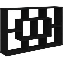 Wandregal Schwarz 85x16x52,5 cm Holzwerkstoff Vidaxl Schwarz