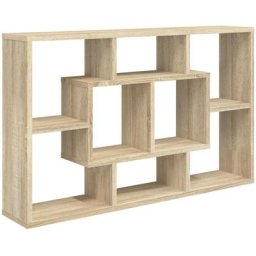 Wandregal Sonoma-Eiche 85x16x52,5 cm Holzwerkstoff Vidaxl Braun