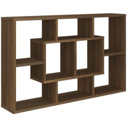 Wandregal Braun Eichen-Optik 85x16x52,5 cm Holzwerkstoff Vidaxl Braun
