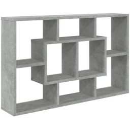 Wandregal Betongrau 85x16x52,5 cm Holzwerkstoff Vidaxl Grau