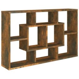 Wandregal Räuchereiche 85x16x52,5 cm Holzwerkstoff Vidaxl Braun