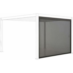 Store für bioklimatische Pergola - Triomphe - 400cm, Aluminium und Textilen - Grau