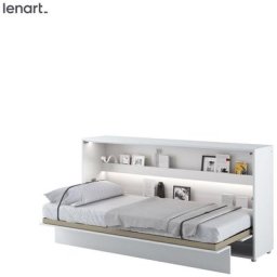 Lenart Schrankbett Wandbett bed concept 06 90x200 horizontal weiß matt