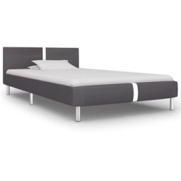 Bettgestell Grau Kunstleder 90x200 cm Vidaxl Grau