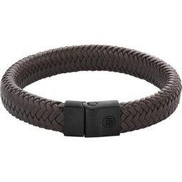 Armband, Leder/Edelstahl