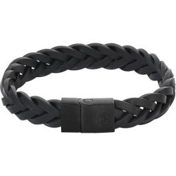 Armband, Leder/Edelstahl
