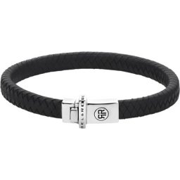 Armband, Leder/Edelstahl