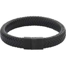Armband, Leder/Edelstahl