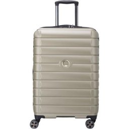 4-Doppelrollen-Trolley, Reißverschluss, TSA-Schloss, uni, 66cm