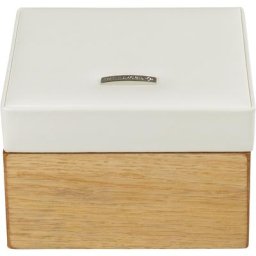 Schmuckkästchen, Leder/Holz