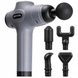 SPORTINATOR ""Level Up"" Massagepistole inkl. Zubehör grau