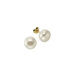 Fascination by Ellen K. Paar Ohrstecker 333/- Gelbgold Süßwasserzuchtperle