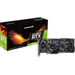 Manli GeForce RTX 3060 M-NRTX3060/6RFHPPPV2-M2500 Grafikkarte (12 GB, GDDR6, Twin Fan)