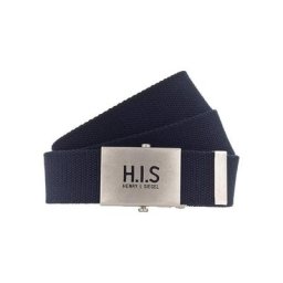 H.I.S Stoffgürtel Bandgürtel mit H.I.S Logo auf der Koppelschließe
