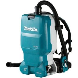 Makita Akku-Rucksackstaubsauger DVC665ZU, 90 W, mit Beutel, ohne Akku und Ladegerät, Schlauchlänge 150 cm