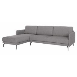 hülsta sofa Ecksofa hs.450, Armlehne sehr schmal, Breite 234 cm, Alugussfüße in umbragrau