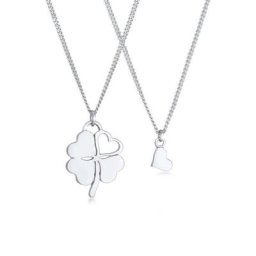 Elli Schmuckset Herz Kleeblatt Mutter Kind Set (2 tlg) 925 Silber