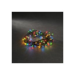 KONSTSMIDE Lichterkette Weihnachtsdeko aussen, 180-flammig, Microlight, verschweißt, mit 8 Funktionen, 180 bunte Birnen