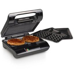 PRINCESS Kontaktgrill 117002, 700 W, mit wechselbaren antihaft Grillplatten, 23x13cm Grillfläche