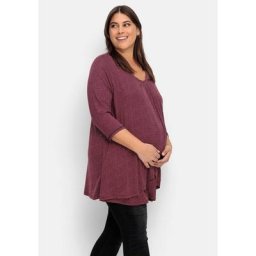 Sheego Umstandsshirt Große Größen in Layer-Optik, mit Stilleinsatz