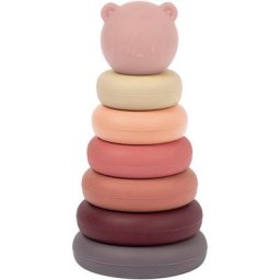 Nattou Stapelspielzeug Silikon Stapelturm, rosa