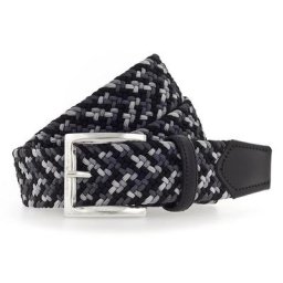 b.belt Luca Flechtgürtel Gürtel Grau