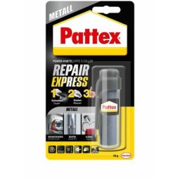 Pattex Repair Express Metall Powerknete 48 g, metallfarben Spezialkleber