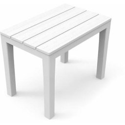Sitzbank für draußen. Farbe: weiß 38,5x60x45cm ipae progarden