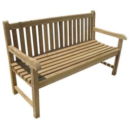 4-Sitzer Bank Teakholz ca. 180 cm breit - Home Feeling