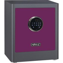 MySafe Premium - Elektronik-Möbel-Tresor - 350 - Code & Fingerprint - Beere-Grau - Basi