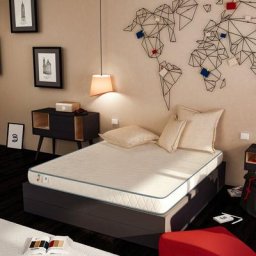 Orthopädische Matratze h 10 cm Basic Edged, mit hypoallergener Beschichtung Größe 140x200 cm