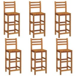 Barhocker 6 Stk. Massivholz Akazie vidaXL - Braun