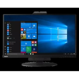 Lenovo ThinkCentre TIO27 68,6 cm 27 QHD-Monitor IPS, 60 Hz, 4 ms, HDMI, DisplayPort, Mikrofon, Infrarot-Webcam, Lautsprecher, hohenverstellbar, neig-, schwenk- und drehbar