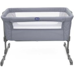 Chicco Beistellbett next2me essential, stone, Bezug teilweise aus recyceltem Material