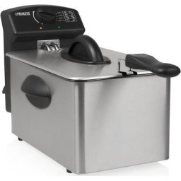 PRINCESS Fritteuse 182642, 2000 W, 4 Liter Fassungsvermögen, 800 g Inhalt, Thermostat, Kaltzone