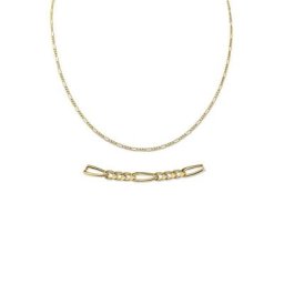 Firetti Goldkette Figarokettengliederung, ca. 1,8 oder 2,6 mm breit, Made in Germany