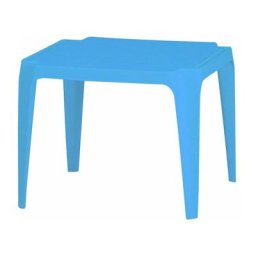 Kindertisch, 50x50 cm, hellblau Vollkunststoff, Monoblock, stapelbar - Progarden