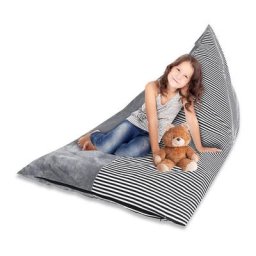 Kuscheltier Aufbewahrung Sitzsack Kinder Spielzeug Stofftier Aufbewahrung Sitzsack Streifen Stuhl
