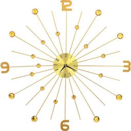Wanduhr Metall 70 cm Golden Vidaxl Gold