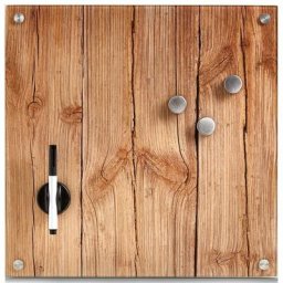 Magnetische Glastafel memo in schönen Farben + 3 Magnete, 40x40 Zeller
