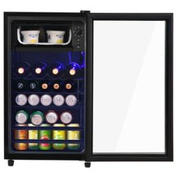 Mini-Kühlschrank, leiser Betrieb, Kompressor-Kühlsystem, verstellbare Ablagen, schwarz, 40 x 43.5 x